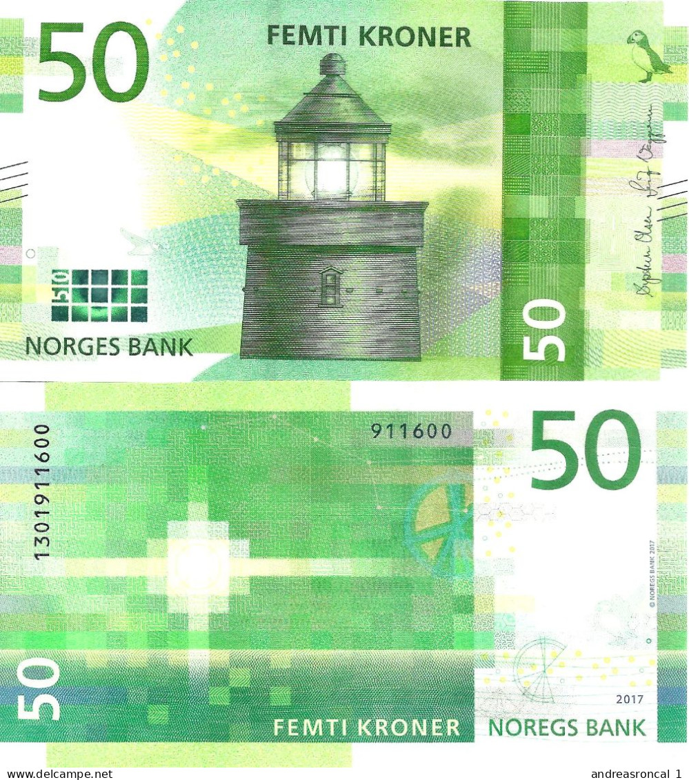 Norway 50 Kroner 2017 P-53 UNC - Norway