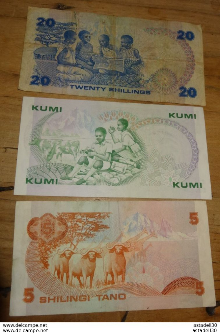 KENYA : 3 Billets Des Annees 80 ............ CL2-39 - Kenia