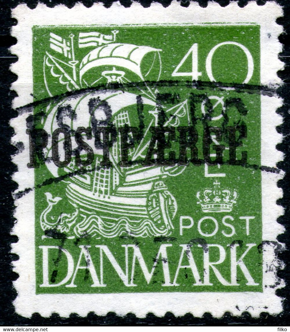 Denmark,1930, 40 Ore,ferry Cancellation,as Scan - Pacchi Postali