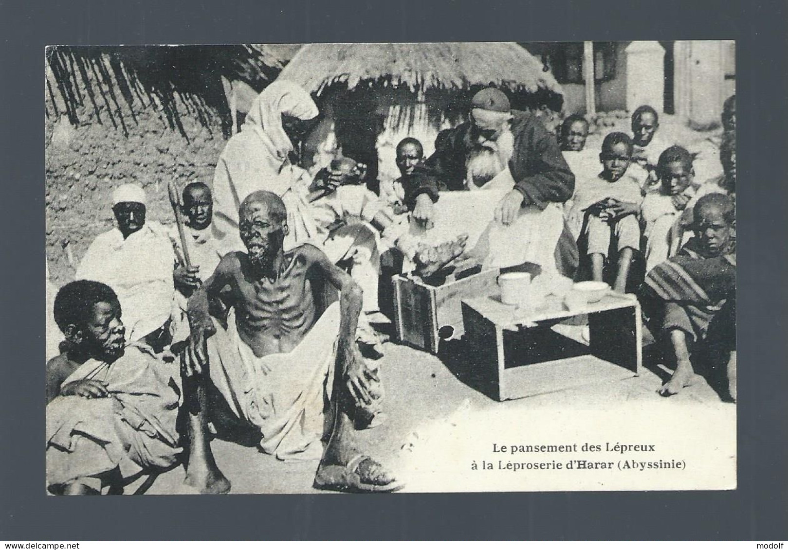 CPA - Ethiopie - Le Pansement Des Lépreux à La Léproserie D'Harar (Abyssinie) - Ethiopie