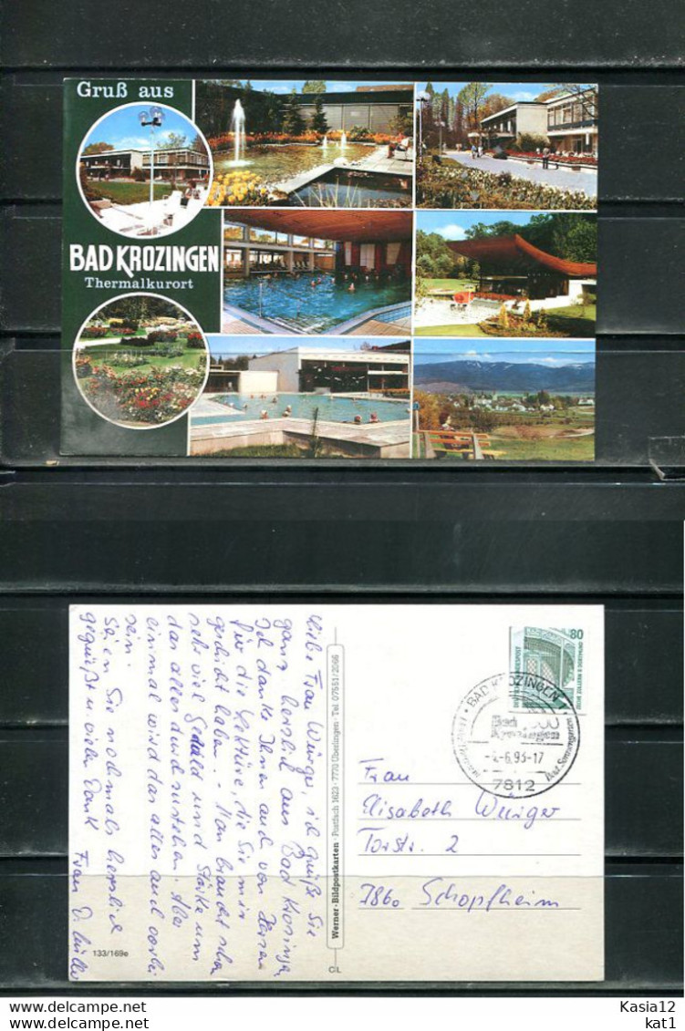 K16285)Ansichtskarte: Bad Krozingen, Mehrbildkarte, Gelaufen 1993 - Bad Krozingen