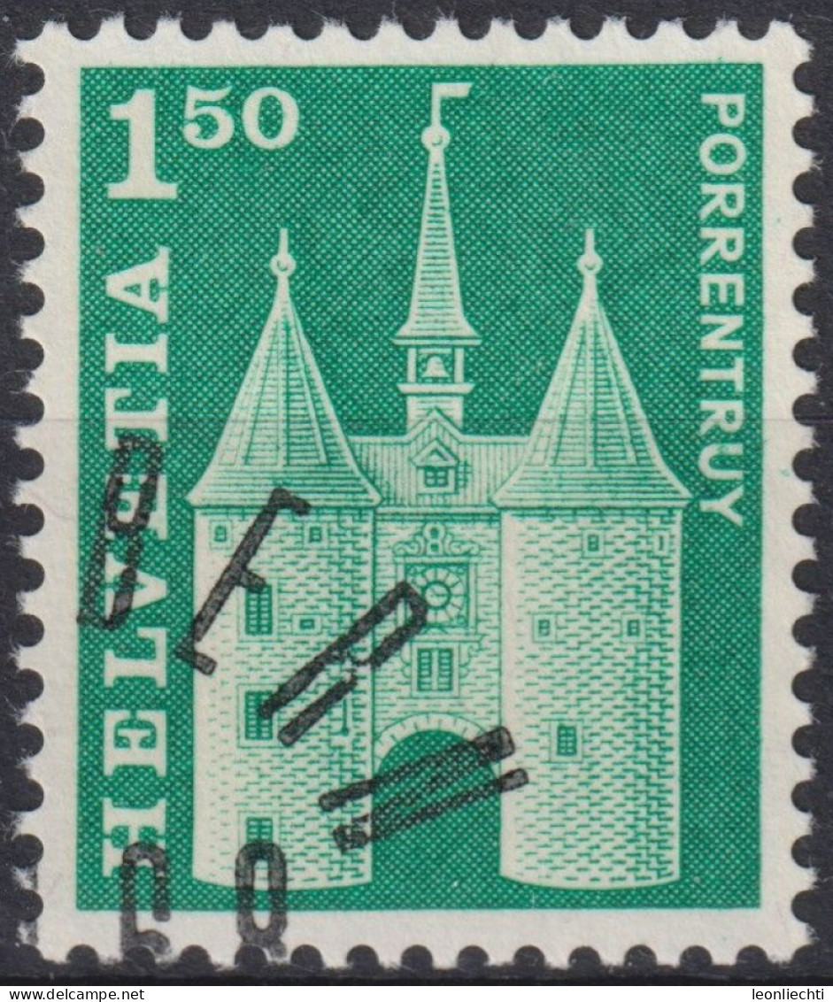 1968 Schweiz ° Zum: CH 422, Mi: CH 886, Baudenkmäler, Porrentruy - Usati