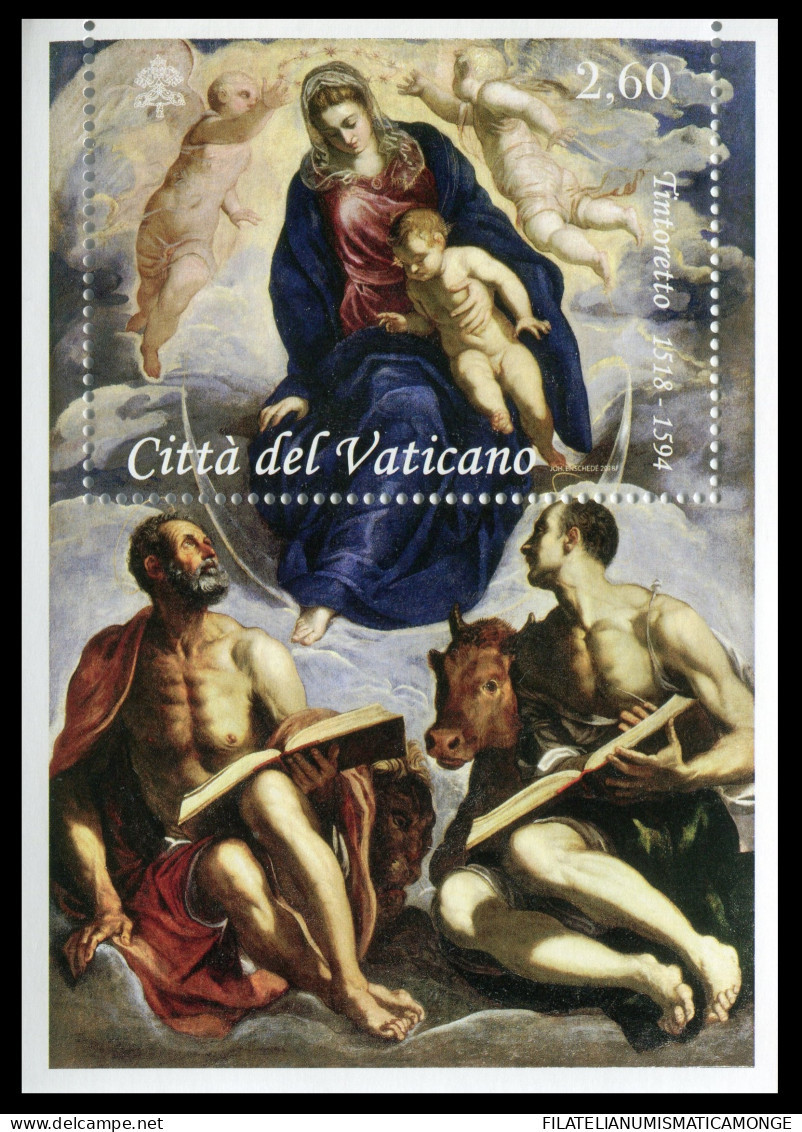 Vaticano 2018 Correo 1793 HB **/MNH Pintores : Tintoretto - HB - Nuevos