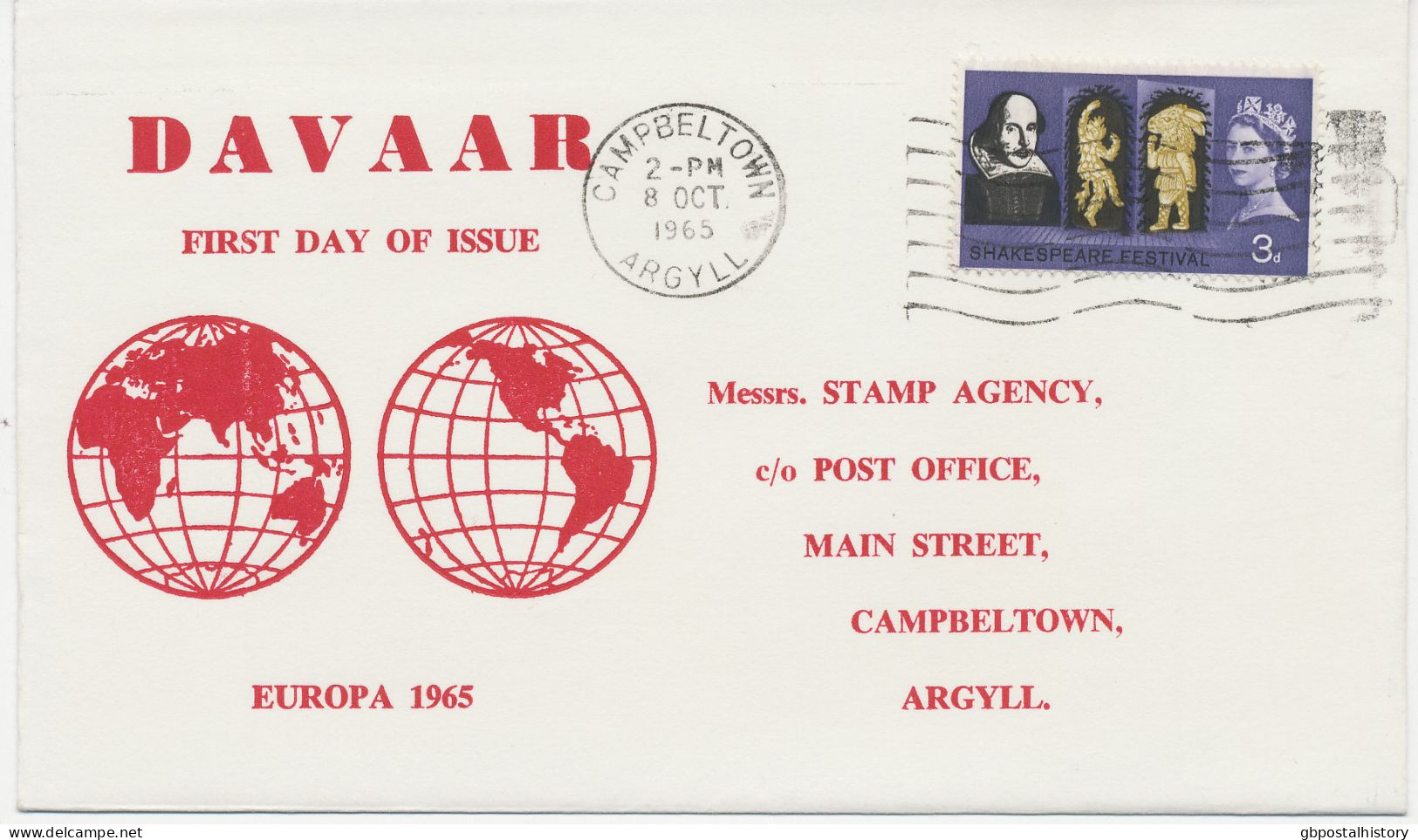 GB Davaar Island COLLECTION 1964/6 7 Different FDC's All Rare EUROPE-CEPT Issues Extremely Rare As Well As Two DIANA FDC - Brieven En Documenten