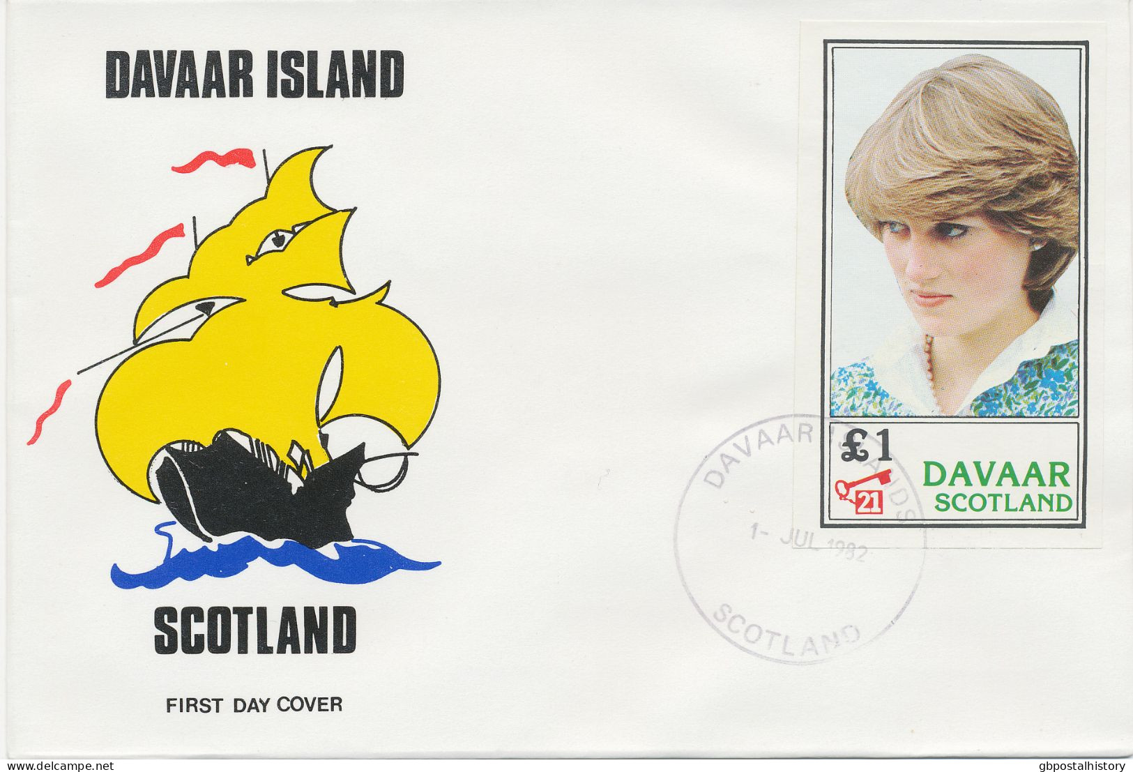 GB Davaar Island COLLECTION 1964/6 7 different FDC's all rare EUROPE-CEPT issues extremely rare as well as two DIANA FDC