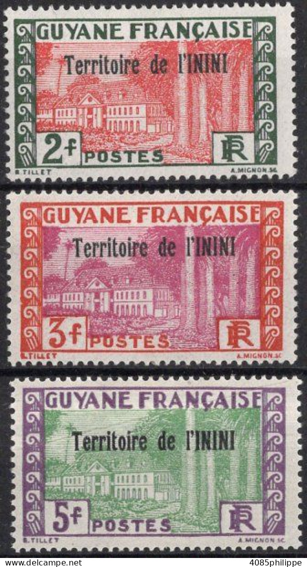 ININI Timbres-Poste N°24* à 26* Neufs Charnières TB Cote : 4€50 - Unused Stamps