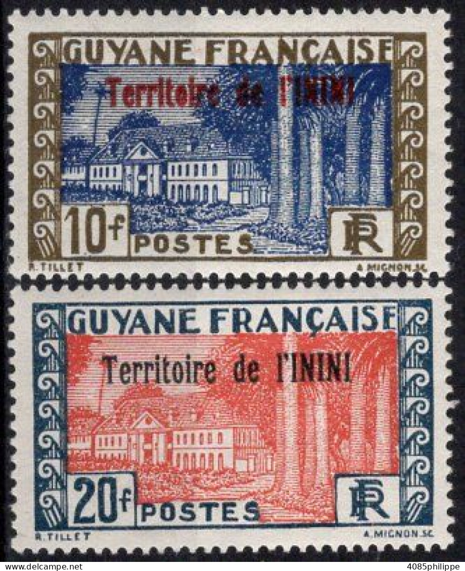 ININI Timbres-Poste N°27* & 28* Neufs Charnières TB Cote : 4€50 - Unused Stamps