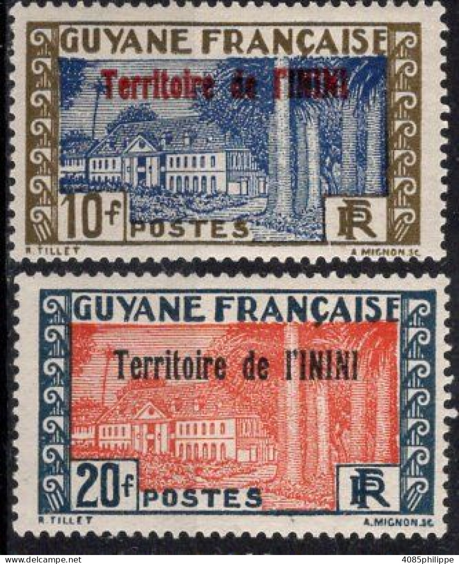 ININI Timbres-Poste N°27* & 28* Neufs Charnières TB Cote : 4€50 - Nuovi