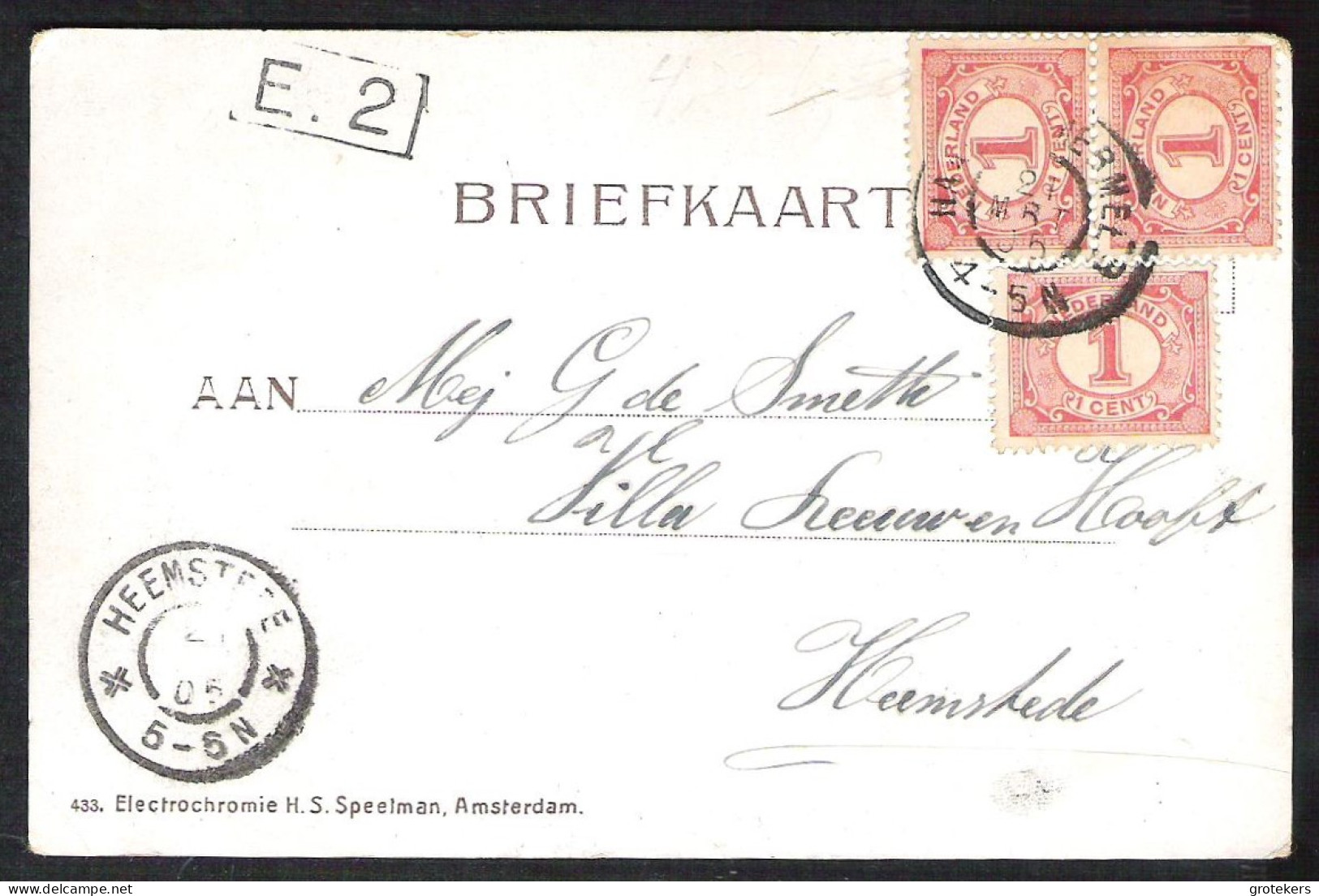 SCHEVENINGEN Na De Afslag 1905 Ed: H.S. Speelman, Amsterdam - Scheveningen