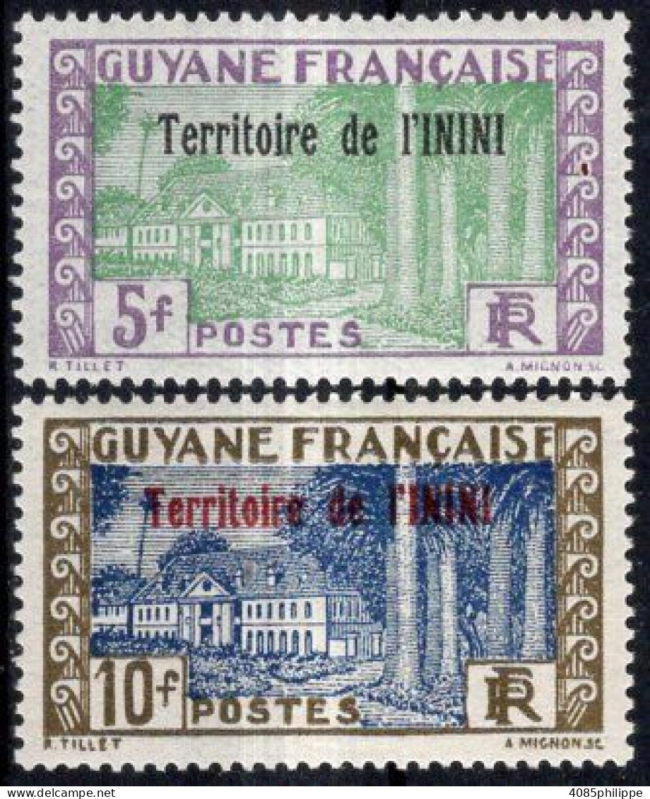 ININI Timbres-Poste N°26* & 27* Neufs Charnières TB Cote : 3€50 - Nuovi