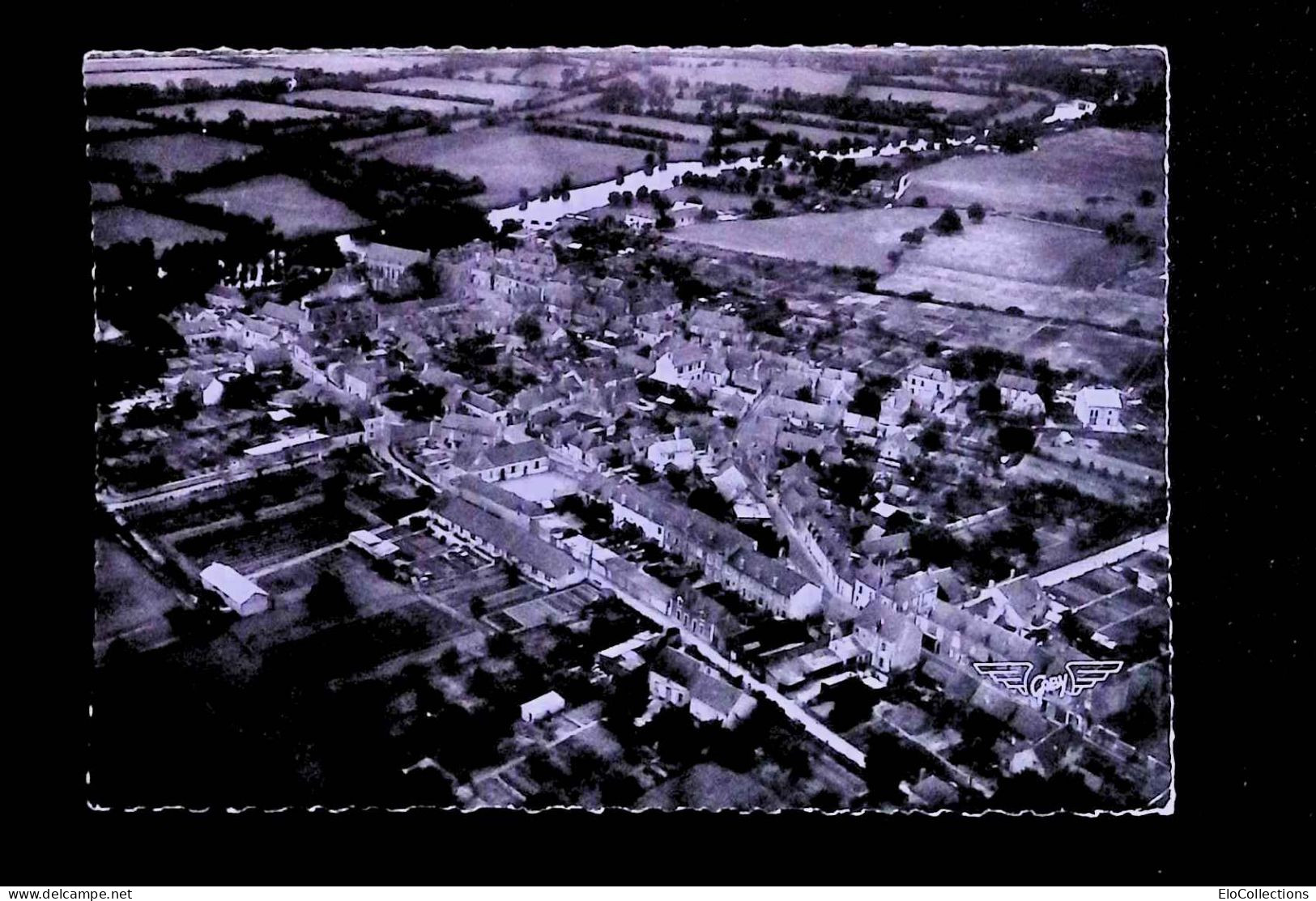 Cp, 49, SEICHES, Vue Aérienne, Vue D'ensemble Vers Le Loir, écrite 19547, Ed. Gaby - Seiches Sur Le Loir