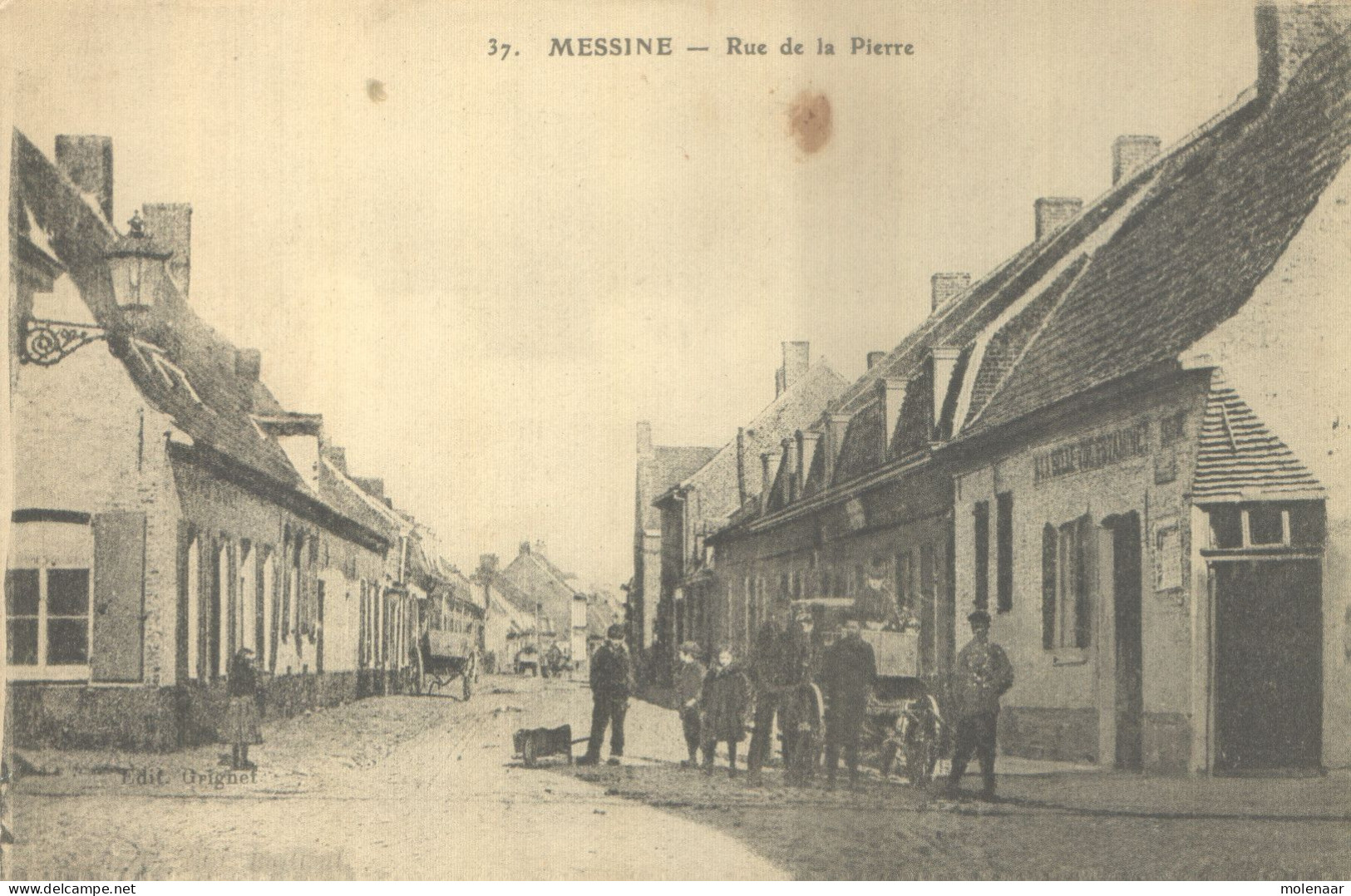 Postkaarten > Europa > België > West-Vlaanderen > Messine Rue De La Pierre Ongebruikt (13019) - Messines - Mesen