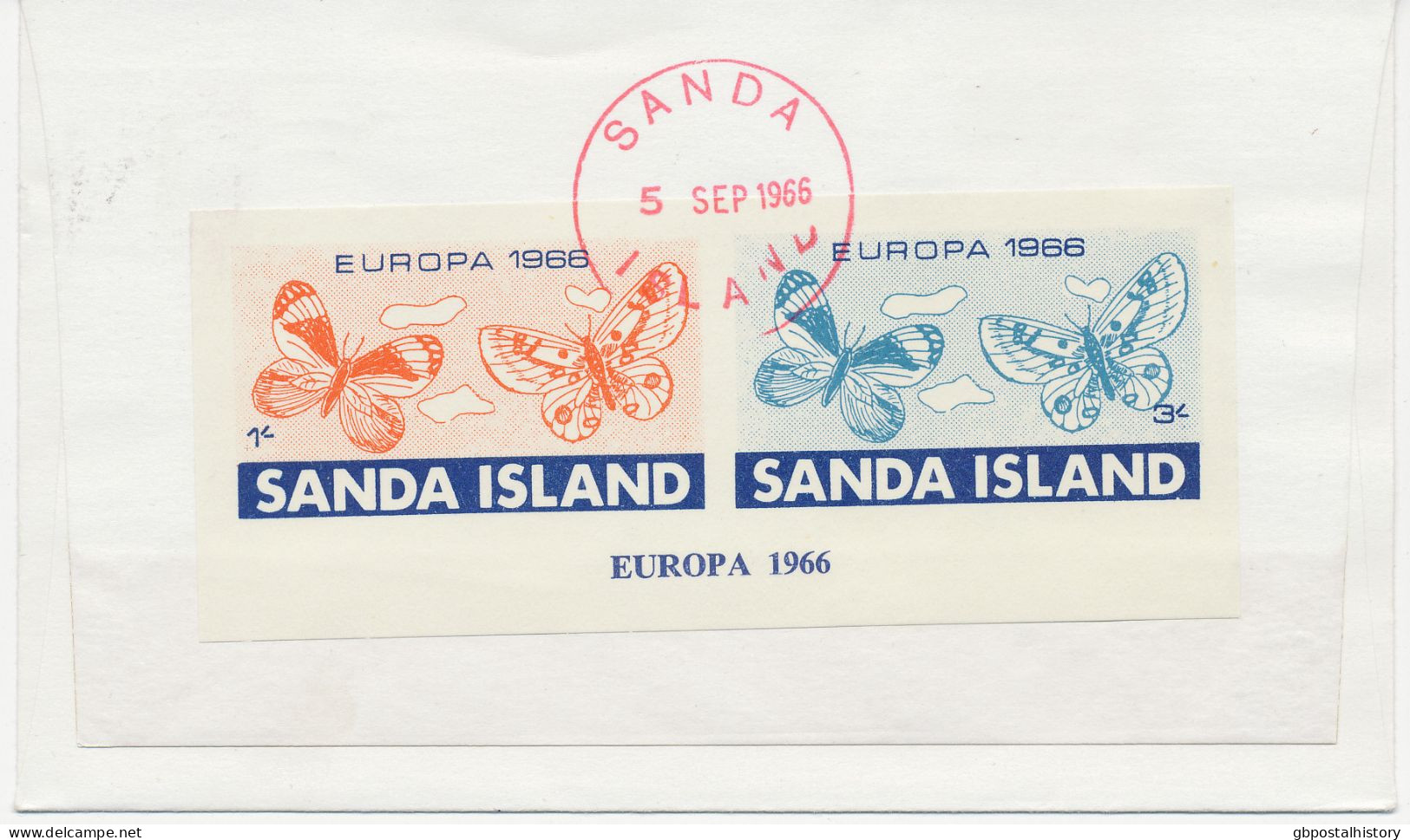 GB SANDA ISLAND COLLECTION 1962/6, 7 different EUROPA-FDC's in superb condition, extremely rare