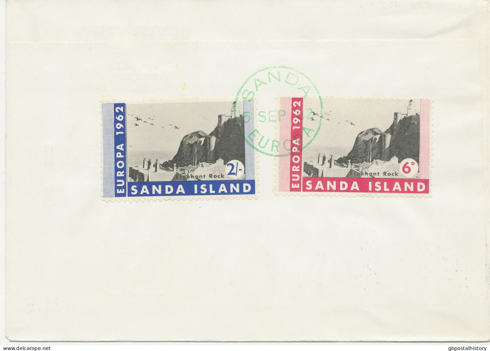 GB SANDA ISLAND COLLECTION 1962/6, 7 different EUROPA-FDC's in superb condition, extremely rare