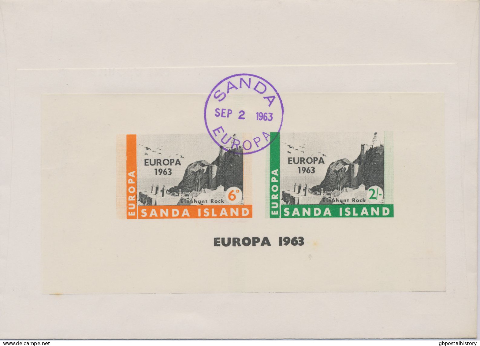 GB SANDA ISLAND COLLECTION 1962/6, 7 different EUROPA-FDC's in superb condition, extremely rare