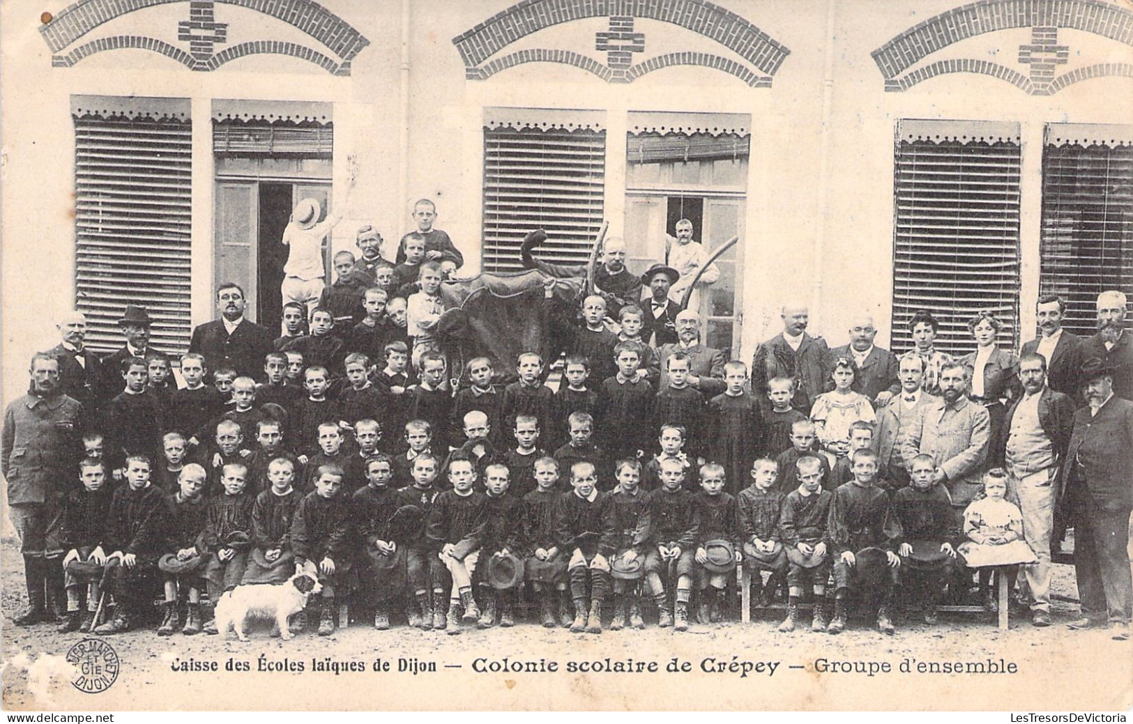 FRANCE - Caisse Des Ecoles Laique De Dijon - Colonie Scolaire De Crepey - Carte Postale Ancienne - Dijon