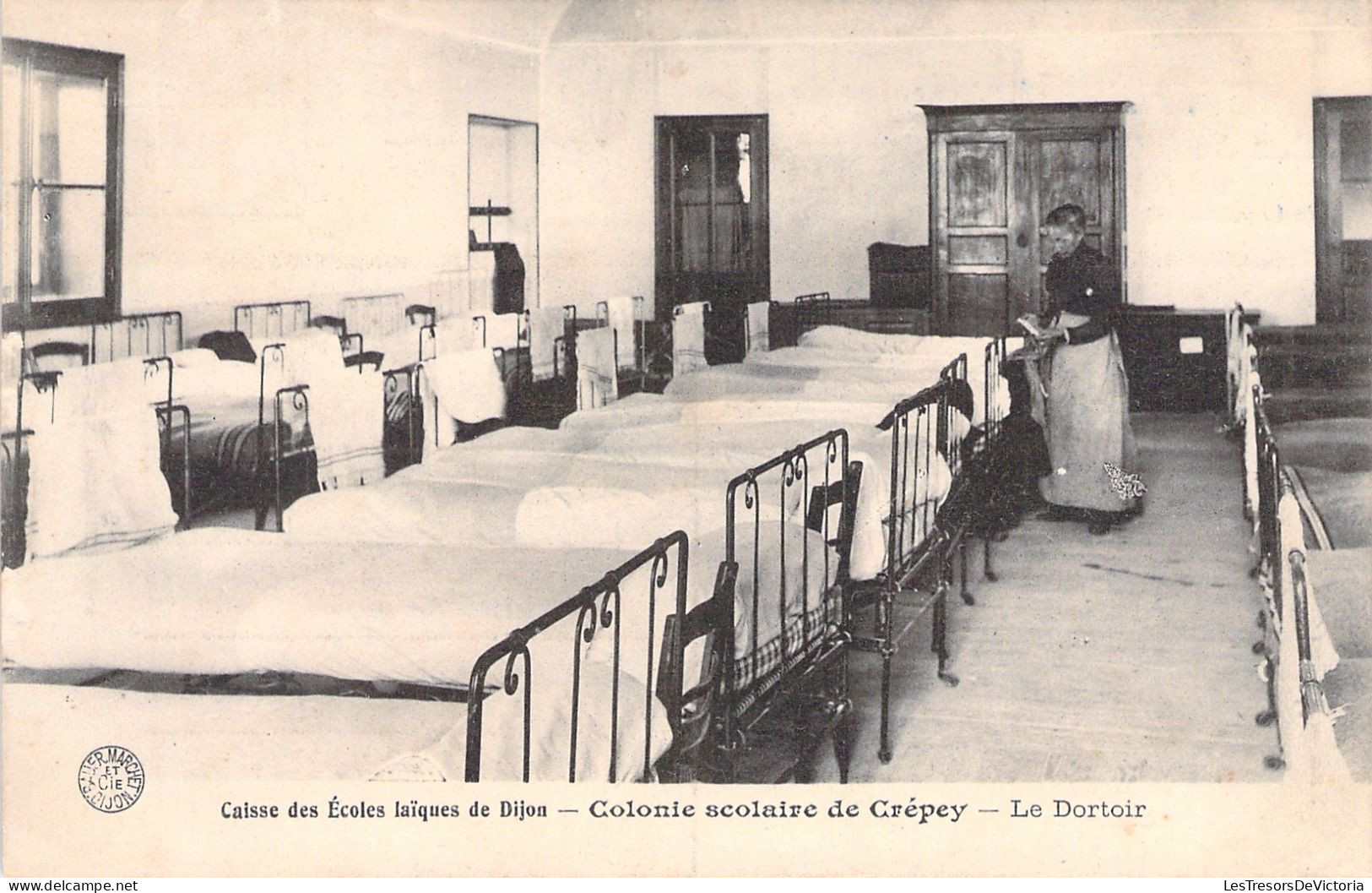 FRANCE - Caisse Des Ecoles Laique De Dijon - Colonie Scolaire De Crepey  - Le Dortoir - Carte Postale Ancienne - Dijon