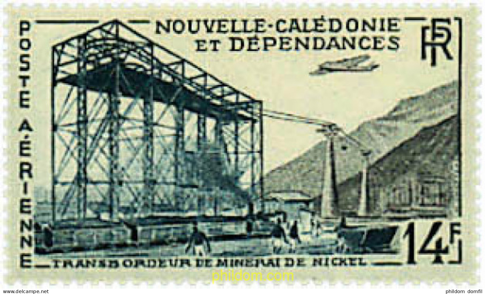 56758 MNH NUEVA CALEDONIA 1955 TRANSPORTE DEL MINERAL DE NIQUEL - Nuevos