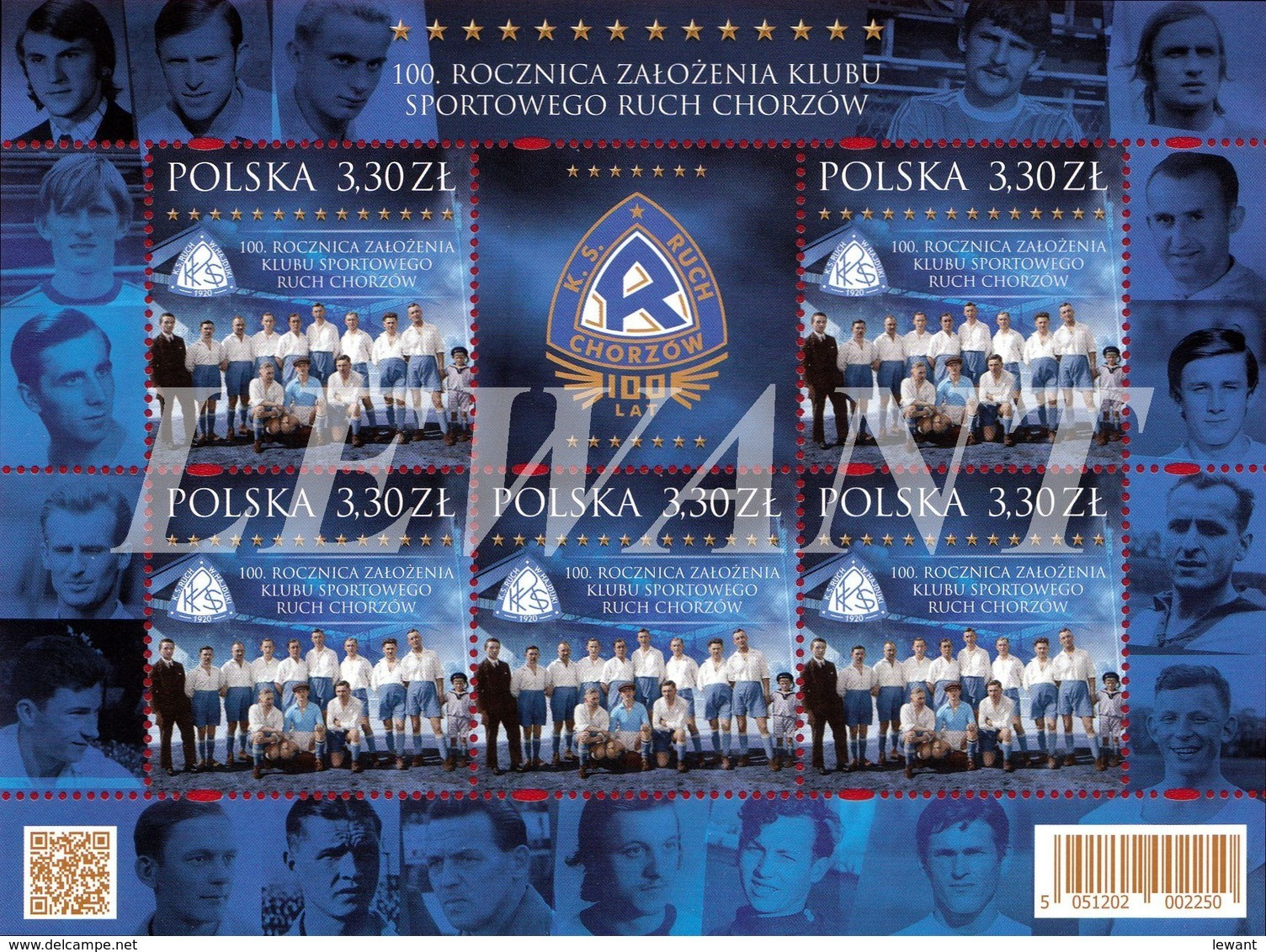 2020.04.20. 100th Anniversary Of The Founding Of The Ruch Chorzow Sports Club - Football - Sheet - MNH - Ungebraucht