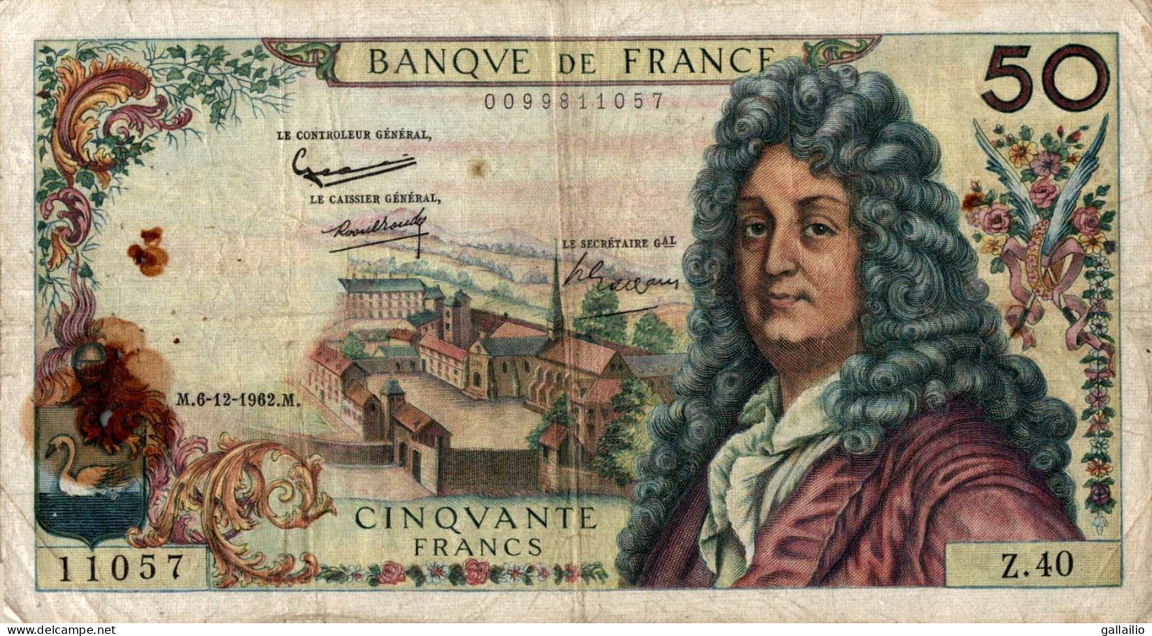 BILLET 50 FRANCS RACINE DE 1962 - 50 F 1962-1976 ''Racine''