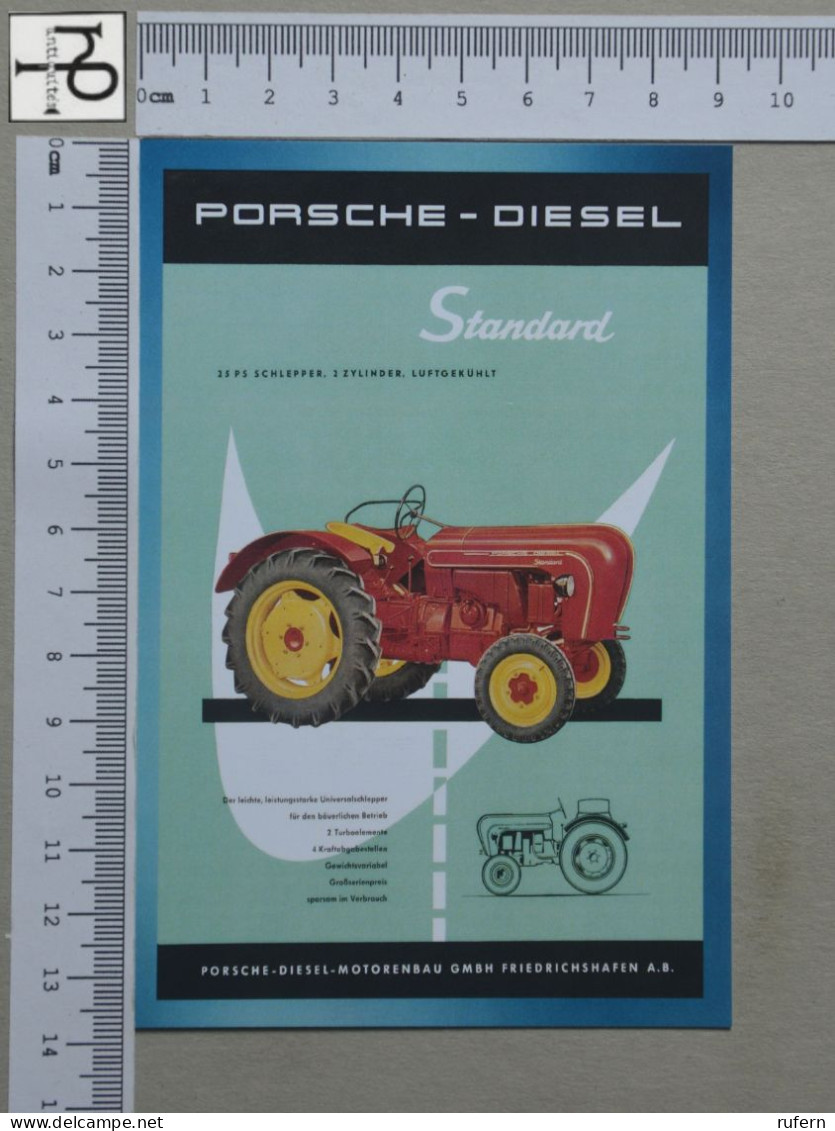 POSTCARD  - PORSCHE - TRATOR - 2 SCANS  - (Nº57635) - Tracteurs