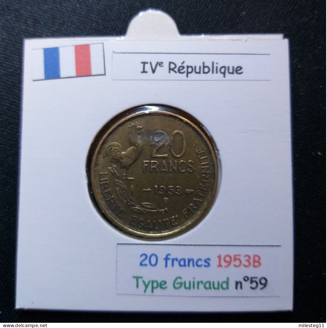 France 1953B 20 Francs Type Guiraud (réf Gadoury N°865) - 20 Francs