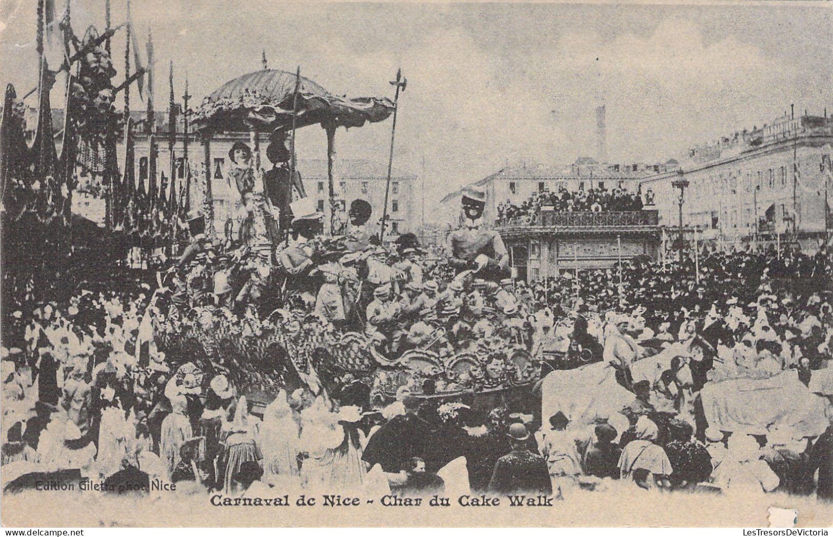 FRANCE - Nice - Carnaval - Char Du Cake Walk  - Carte Postale Ancienne - Carnaval