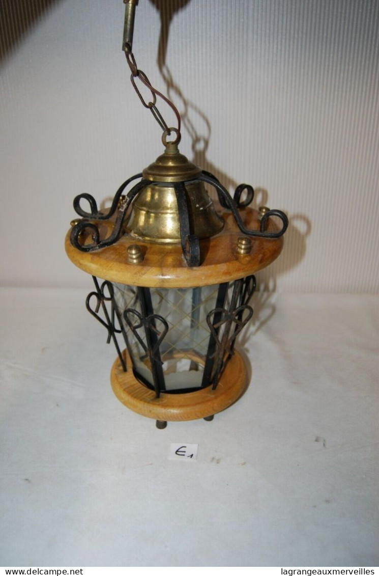 E1 Ancien Luminaire 1970 1980 Vintage Art Deco - Luminarie E Lampadari