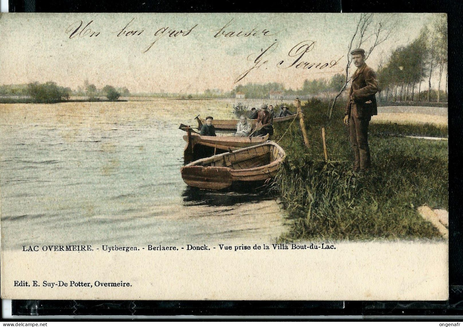 Lac Overmeire : Vue Prise De La Villa Bout-du-Lac - Obl. 15/04/1904 - Berlare