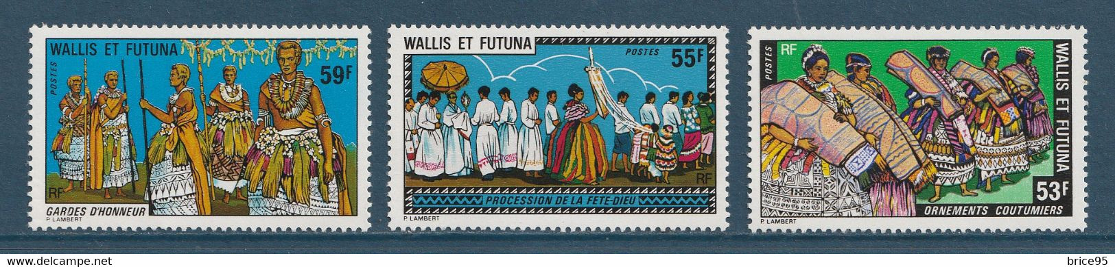 Wallis Et Futuna - YT N° 221 à 223 ** - Neuf Sans Charnière - 1978 - Nuevos