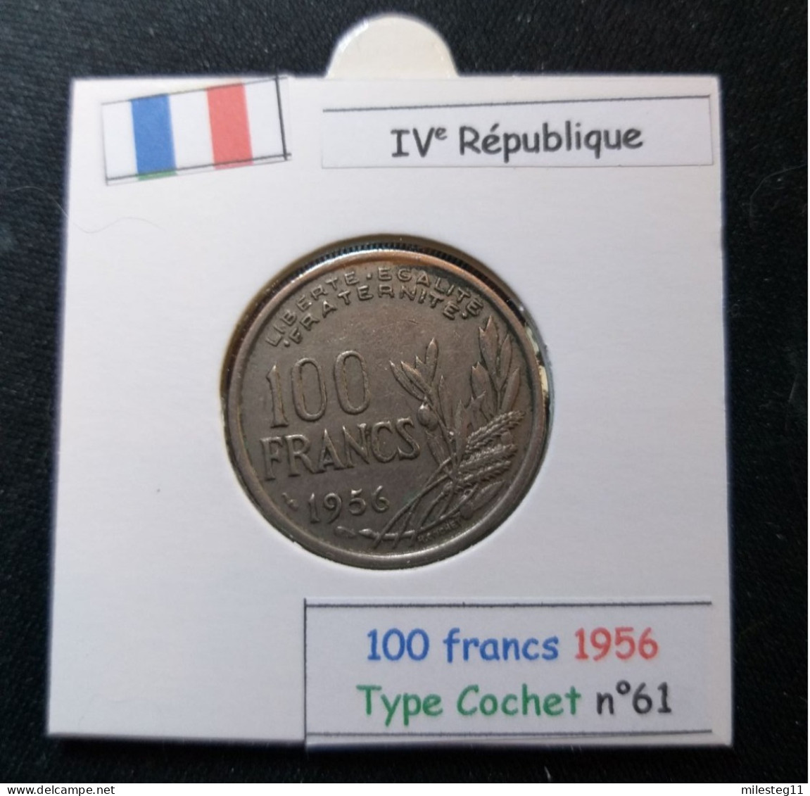 France 1956 100 Francs Type Cochet (réf Gadoury N°897) RARE ! - 100 Francs