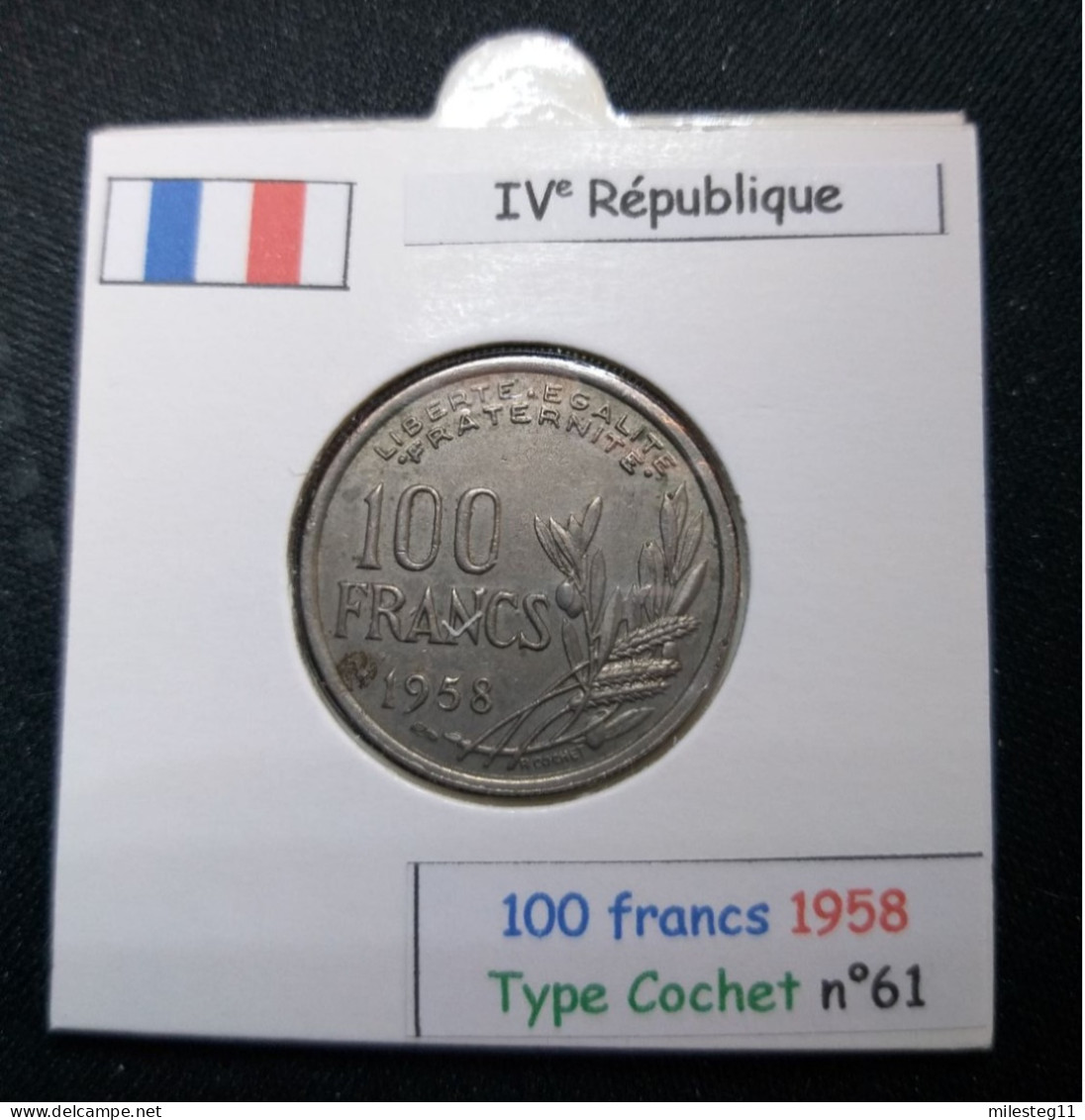 France 1958 100 Francs Type Cochet (réf Gadoury N°897) - 100 Francs