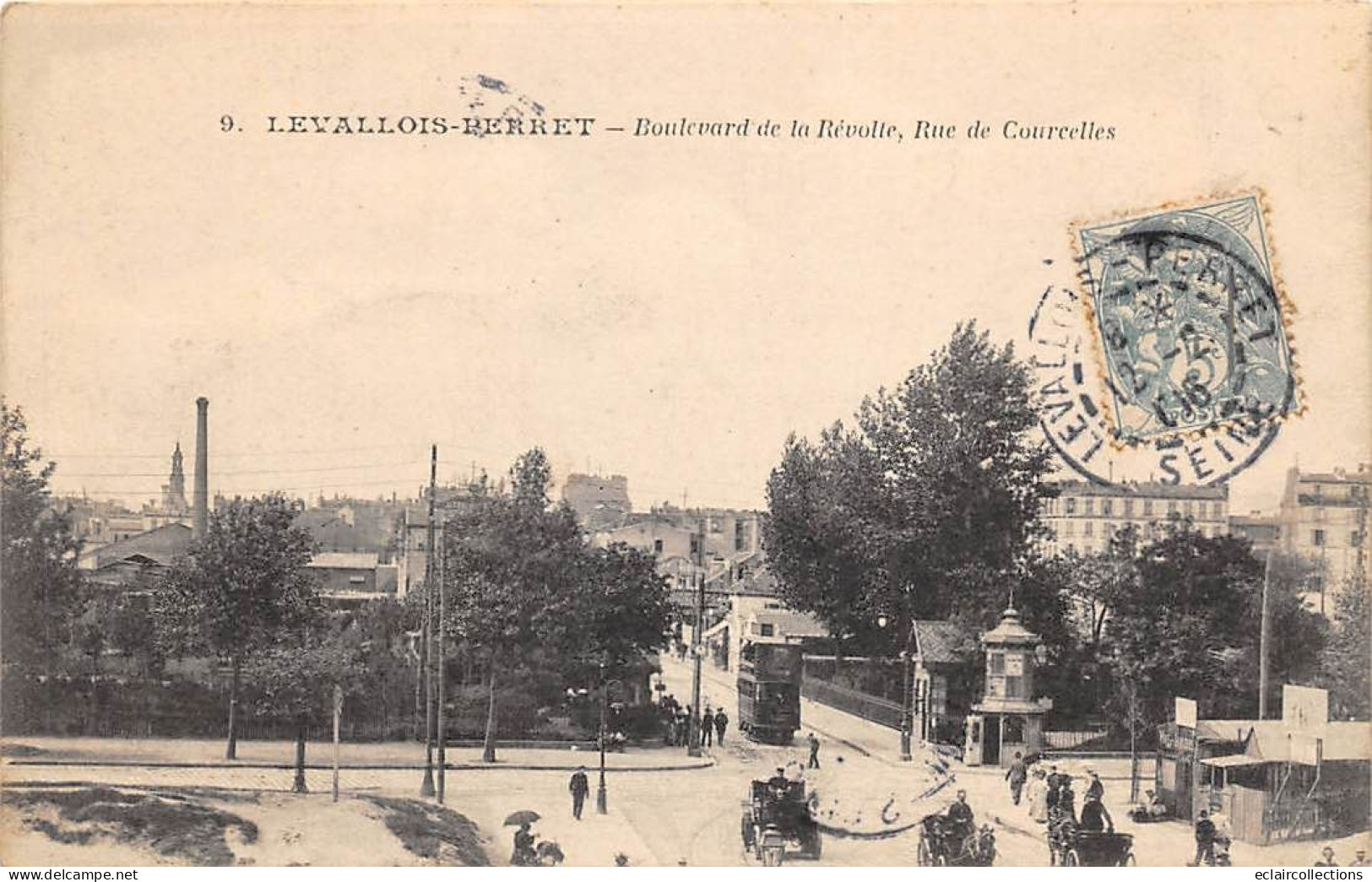 Levallois Perret          92        Boulevard De La Révolte , Rue De Courcelles  N° 9       (Voir Scan) - Levallois Perret