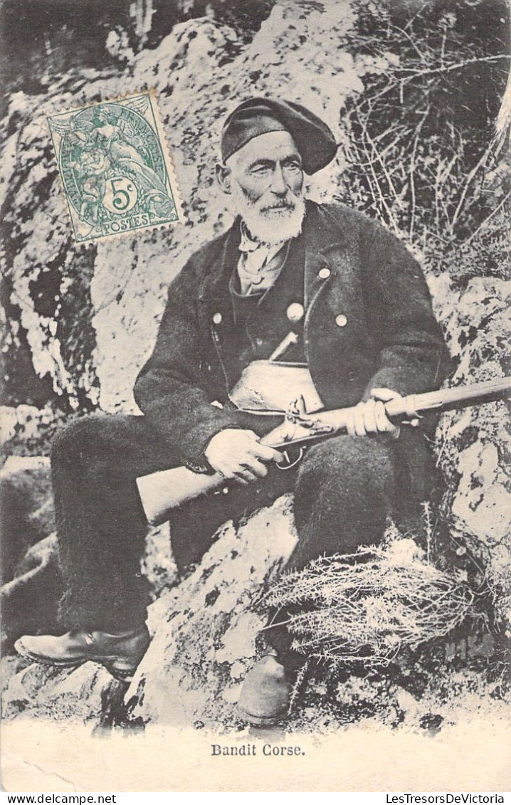 FRANCE - Corse - Bandit Corse - Homme Au Fusil - Carte Postale Ancienne - Other & Unclassified