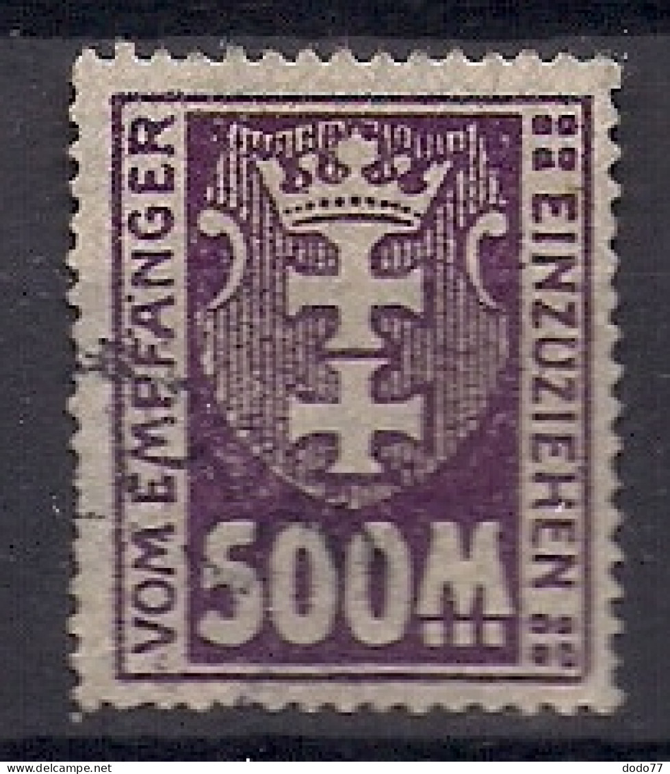 DANTZIG   TAXE  N°  19    OBLITERE - Postage Due