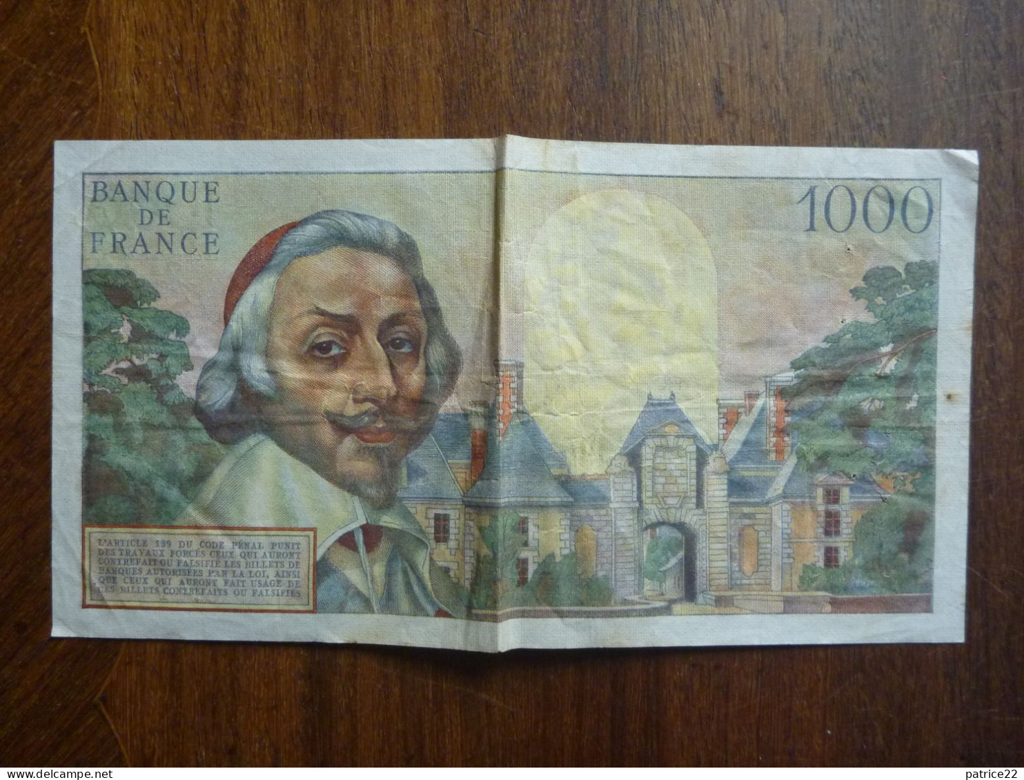 Billet De Banque En TBE - RICHELIEU 1000 FRANCS BANQUE DE FRANCE - 1 000 F 1953-1957 ''Richelieu''