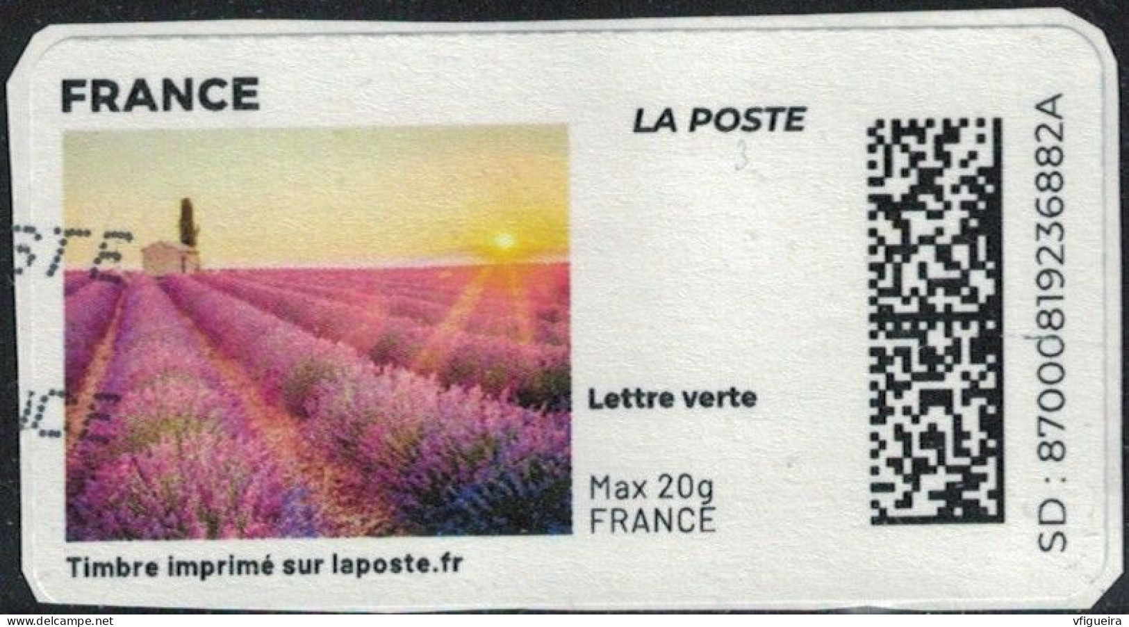 France Vignette Sur Fragment Used Mon Timbre En Ligne Paysage Eveil Des Sens SU - Sellos Imprimibles (Montimbrenligne)