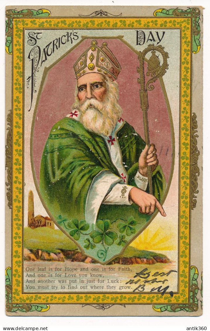 CPA IRLANDE IRELAND Saint Patrick's Day Published By The Irish Store New York Art Nouveau Illustrateur - Andere & Zonder Classificatie
