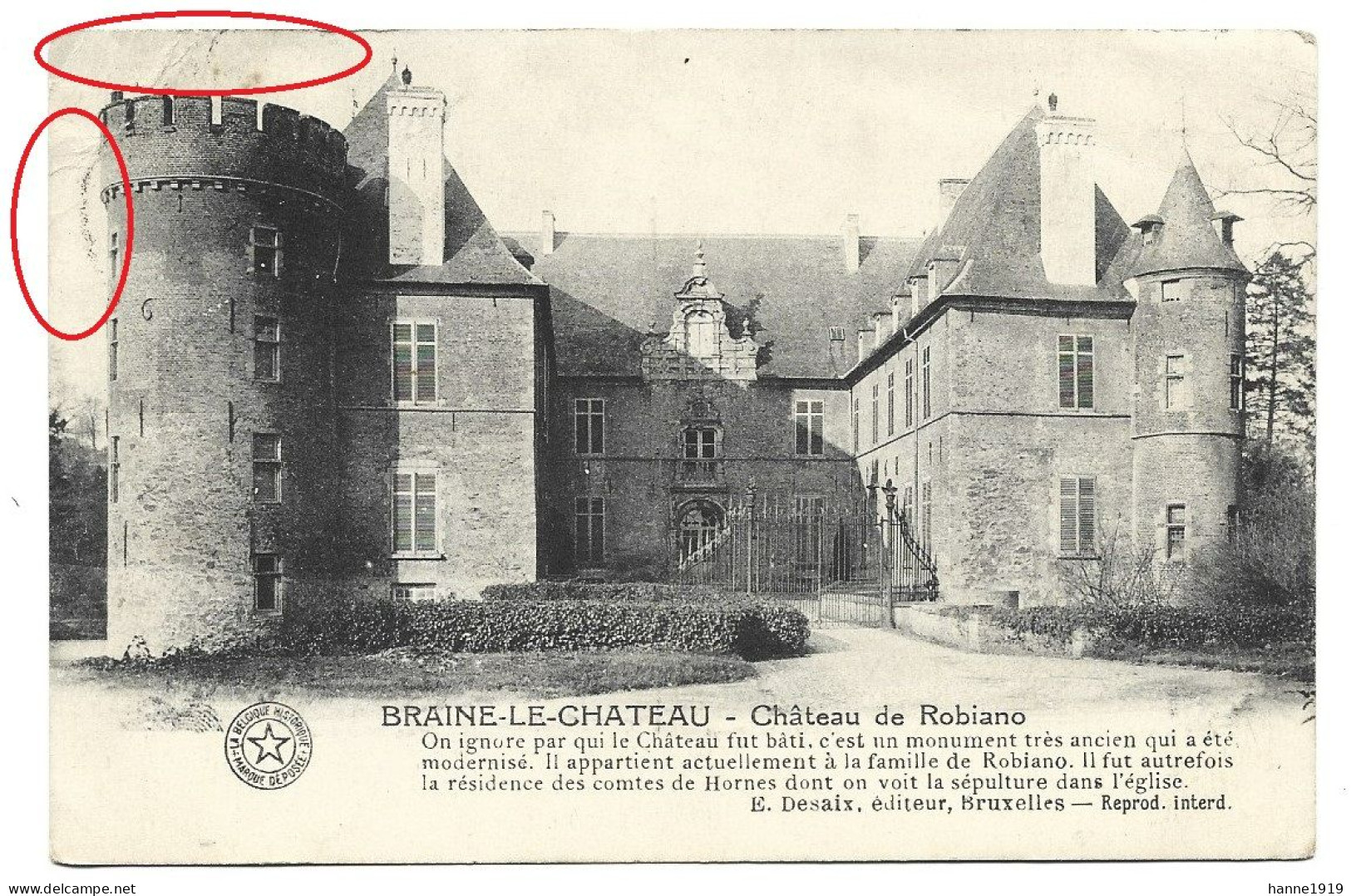 Braine Le Chateau Kasteelbrakel Chateau De Robiano Htje - Braine-le-Chateau