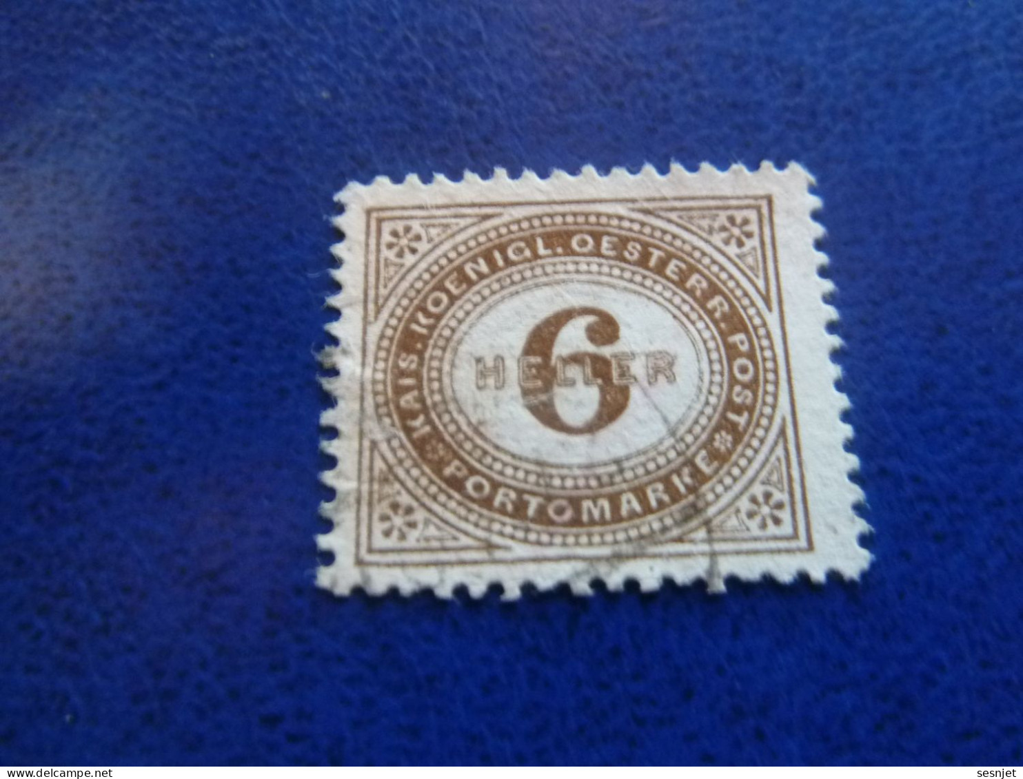 Republik Osterreich - Portomarke - Val 6 Heller - Brun - Oblitéré - Année 1907 - - Revenue Stamps