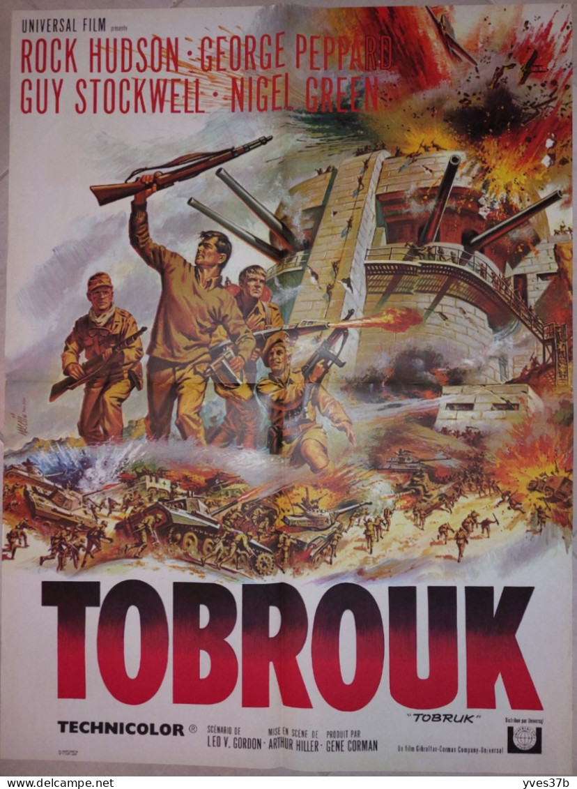 "TOBROUK" R. Hudson, G. Peppard, G. Stockwell...1966 - Affiche 60x80 - TTB - Manifesti & Poster