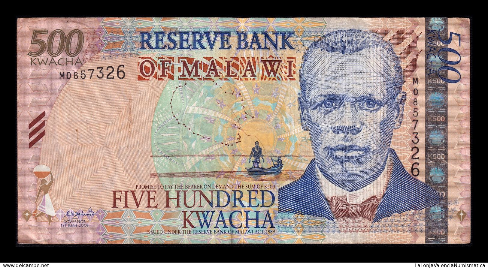 Malawi 500 Kwacha 2003 Pick 48Aa Bc/+ F/+ - Malawi