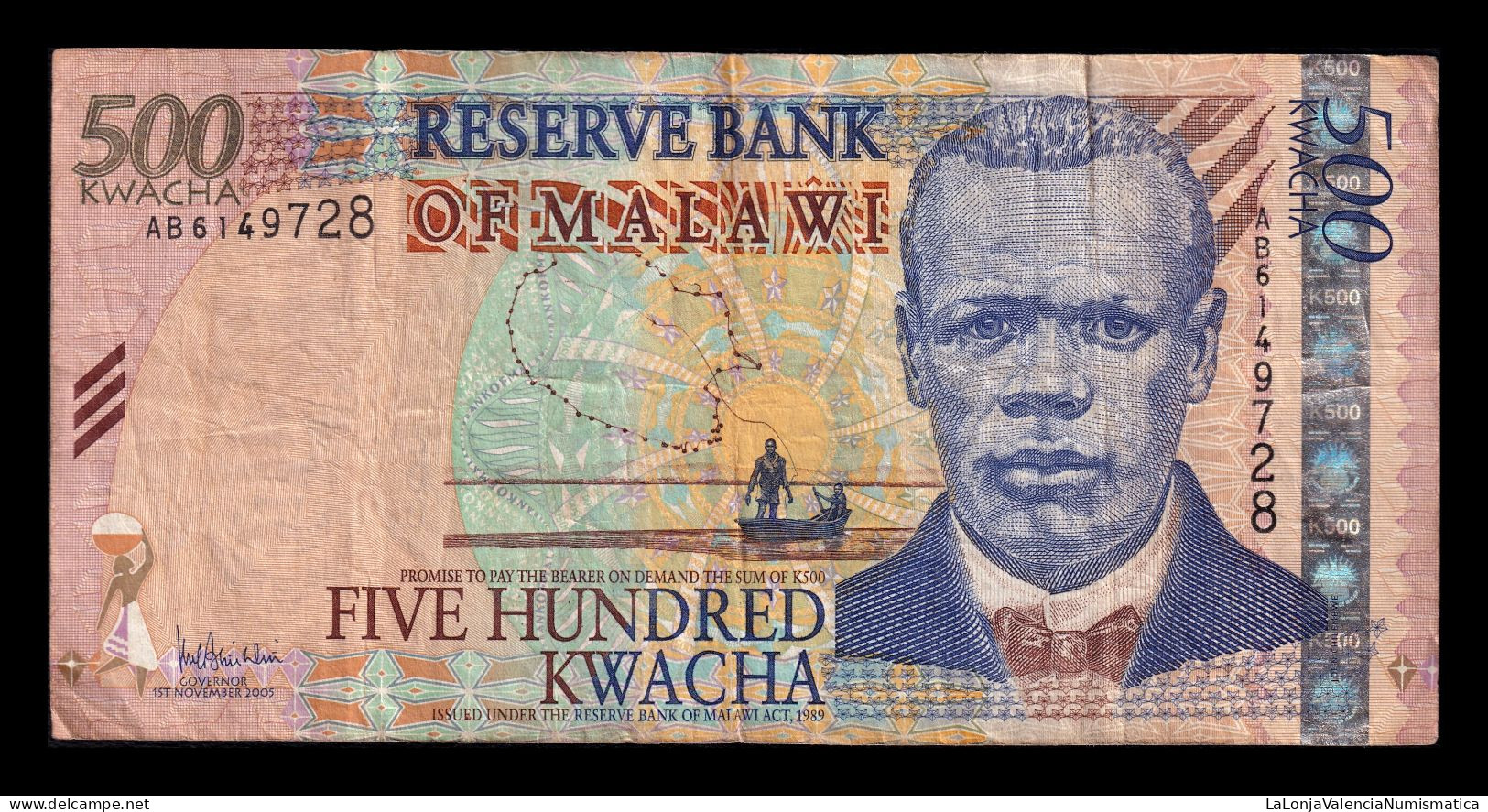 Malawi 500 Kwacha 2005 Pick 56a Bc/+ F/+ - Malawi