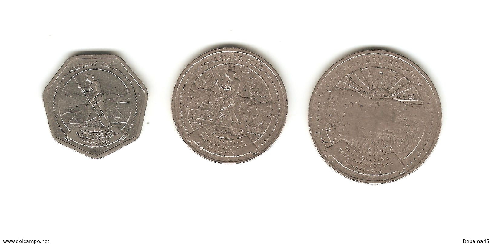 458/ Madagascar : 10 Ariary 1978 Et 1992 - 20 Ariary 1978 (les 3 Pièces : MALAGASY) - Madagaskar