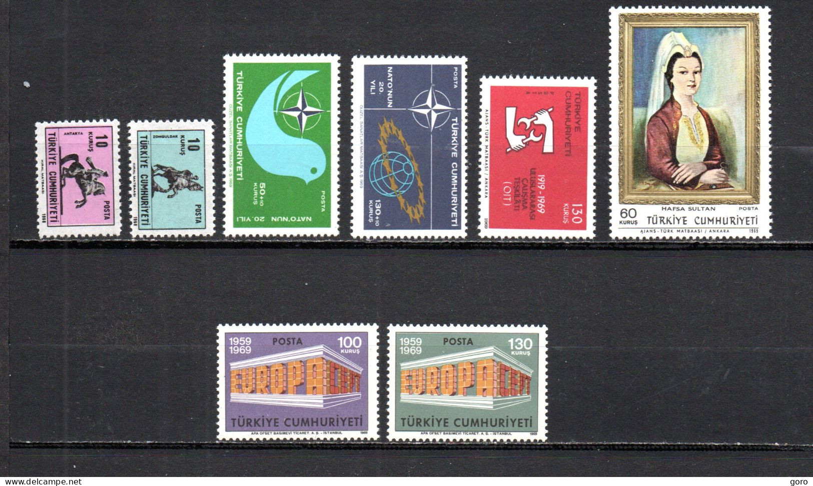 Turquía   1968-69  .-  Y&T   Nº   1886/1887-1888/1889-1890-1891/1892-1983   ** - Unused Stamps