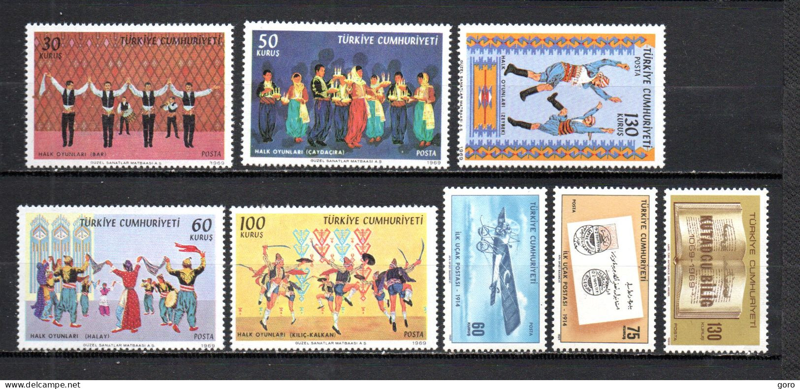 Turquía   1969  .-  Y&T   Nº   1920/1924-1925/1926-1927   ** - Unused Stamps