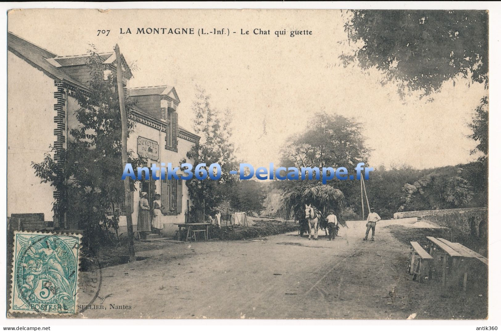CPA 44 LA MONTAGNE Buvette Le Chat Qui Guette - La Montagne