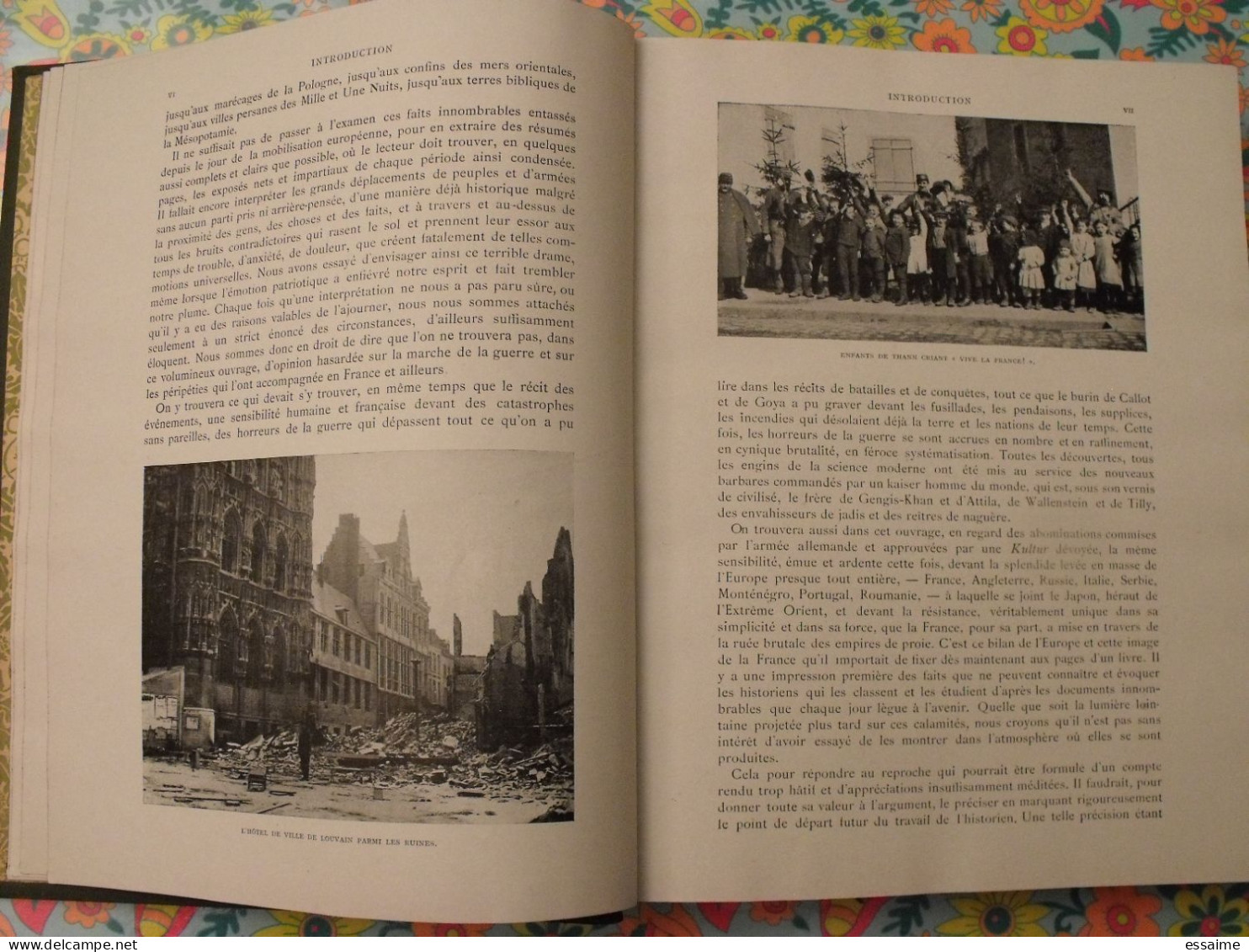 La France héroïque et ses alliés. Geffroy, Lumet, Lacour. deux tomes bien illustrés. Larousse 1916 & 1919. bel état