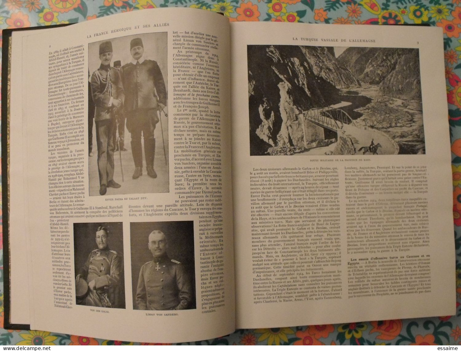 La France héroïque et ses alliés. Geffroy, Lumet, Lacour. deux tomes bien illustrés. Larousse 1916 & 1919. bel état