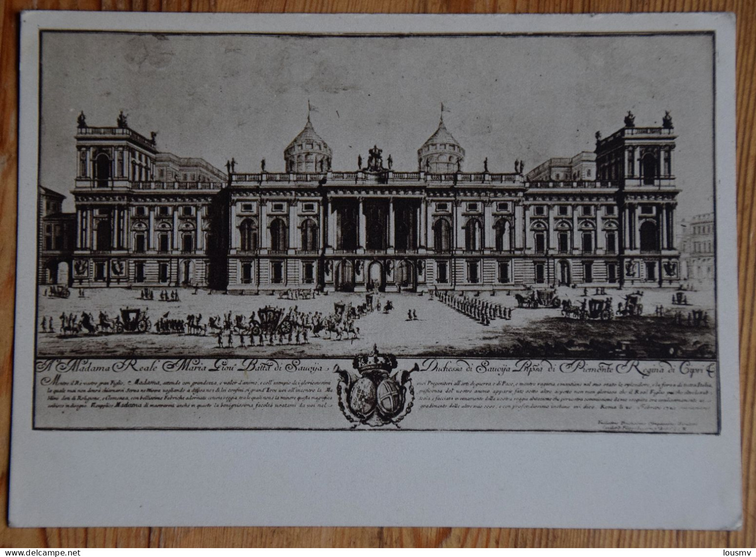 Torino - Palazzo Madama - Filippo Juvarra - Primo Progetto Della Fasciata Di Ponente (1721) - (n°28460) - Palazzo Madama